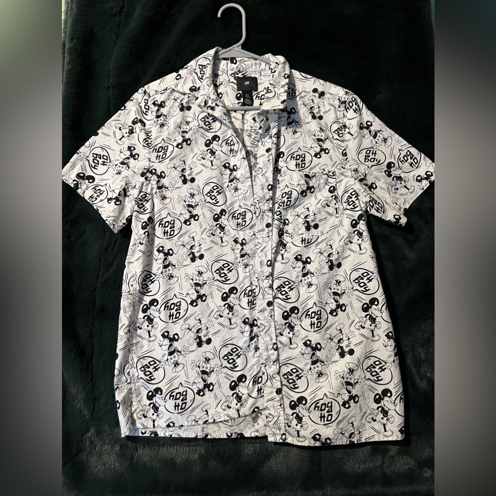 Mickey Mouse Button Down H&M